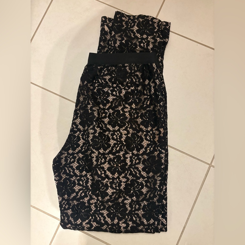 Black lace Club Monaco pants